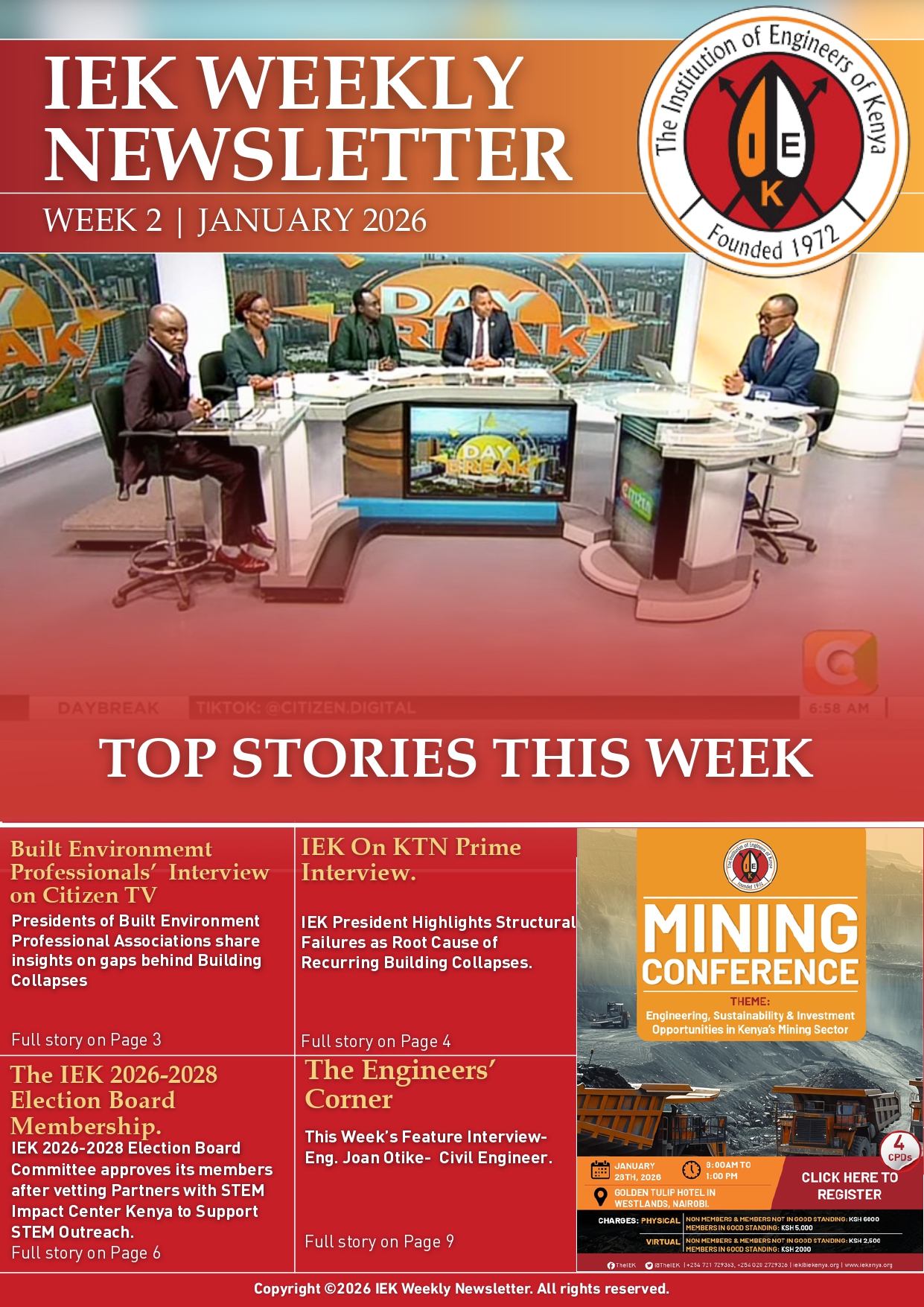 IEK WEEKLY NEWSLETTER WEEK 2 JANUARY 2026