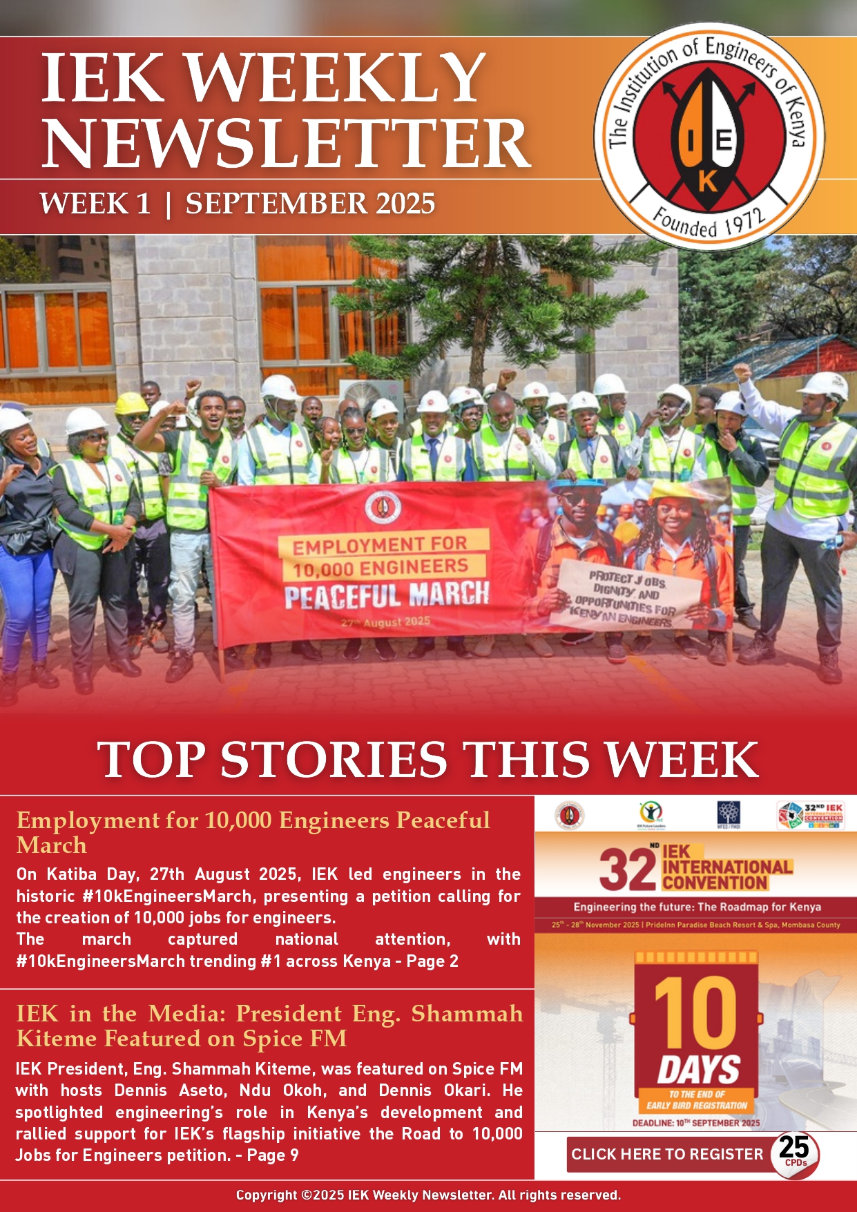 IEK WEEKLY NEWSLETTER WEEK 1 SEPTEMBER 2025
