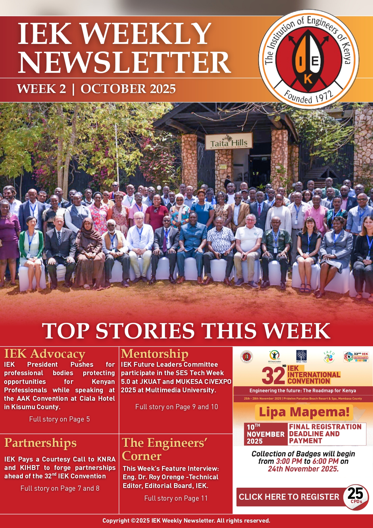 IEK WEEKLY NEWSLETTER WEEK 2 OCTOBER 2025