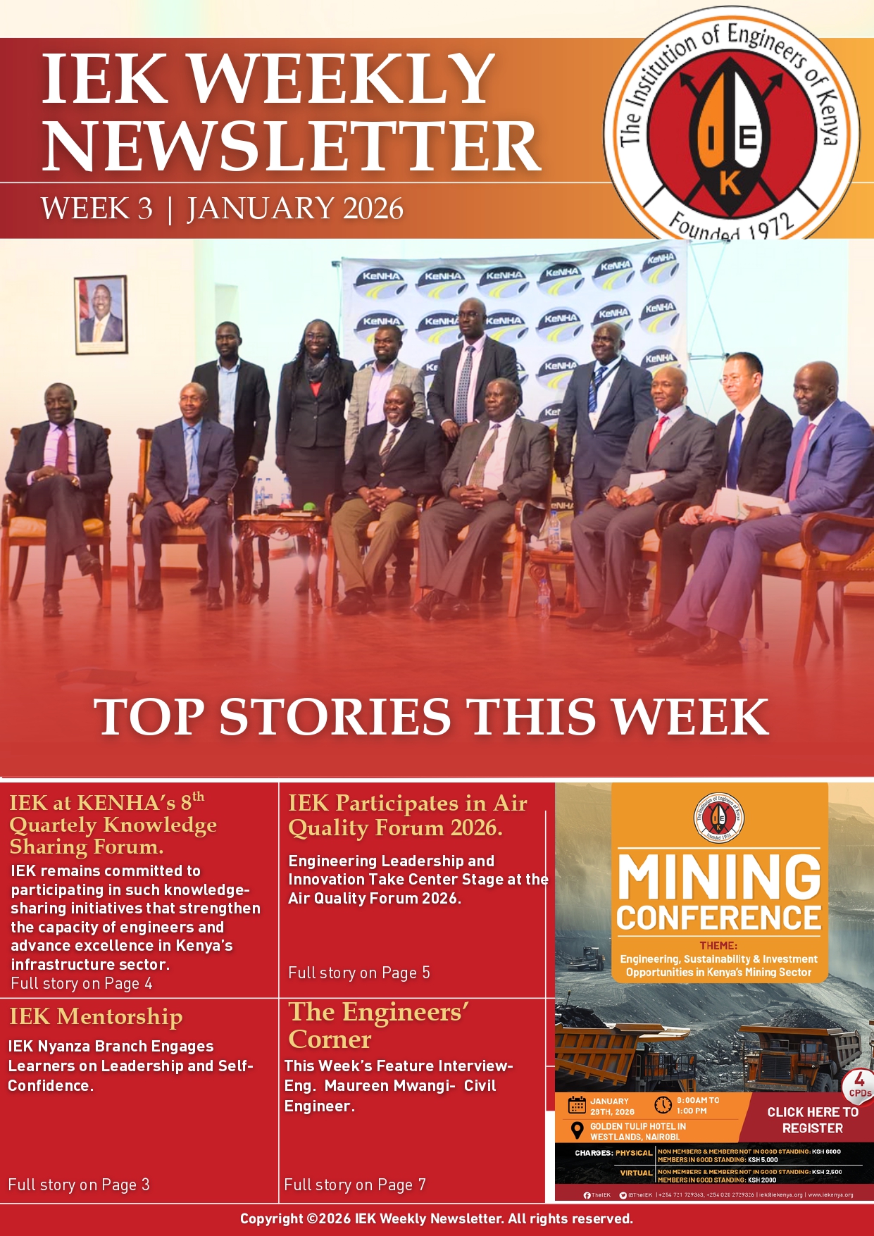 IEK WEEKLY NEWSLETTER WEEK 3 JANUARY 2026