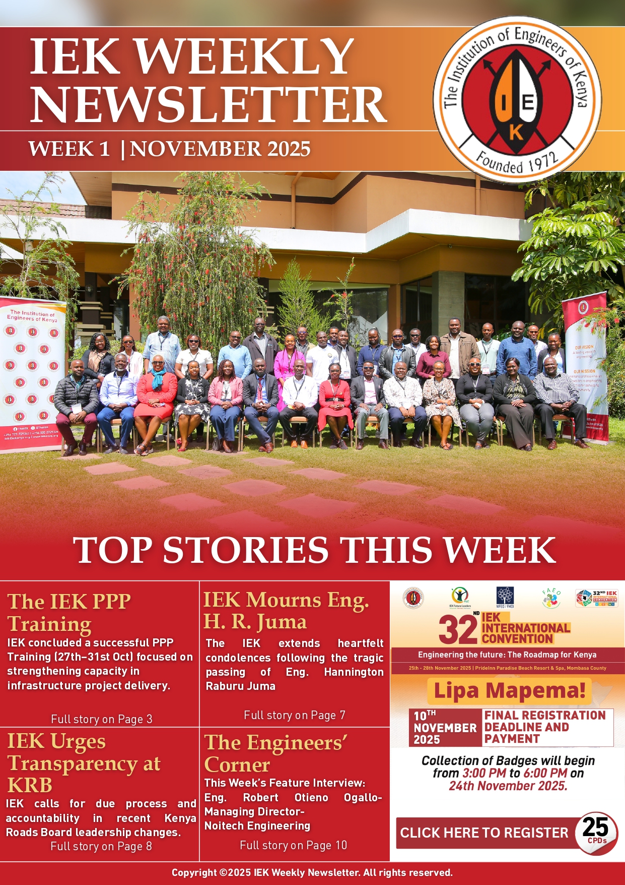 IEK WEEKLY NEWSLETTER WEEK 1 NOVEMBER 2025
