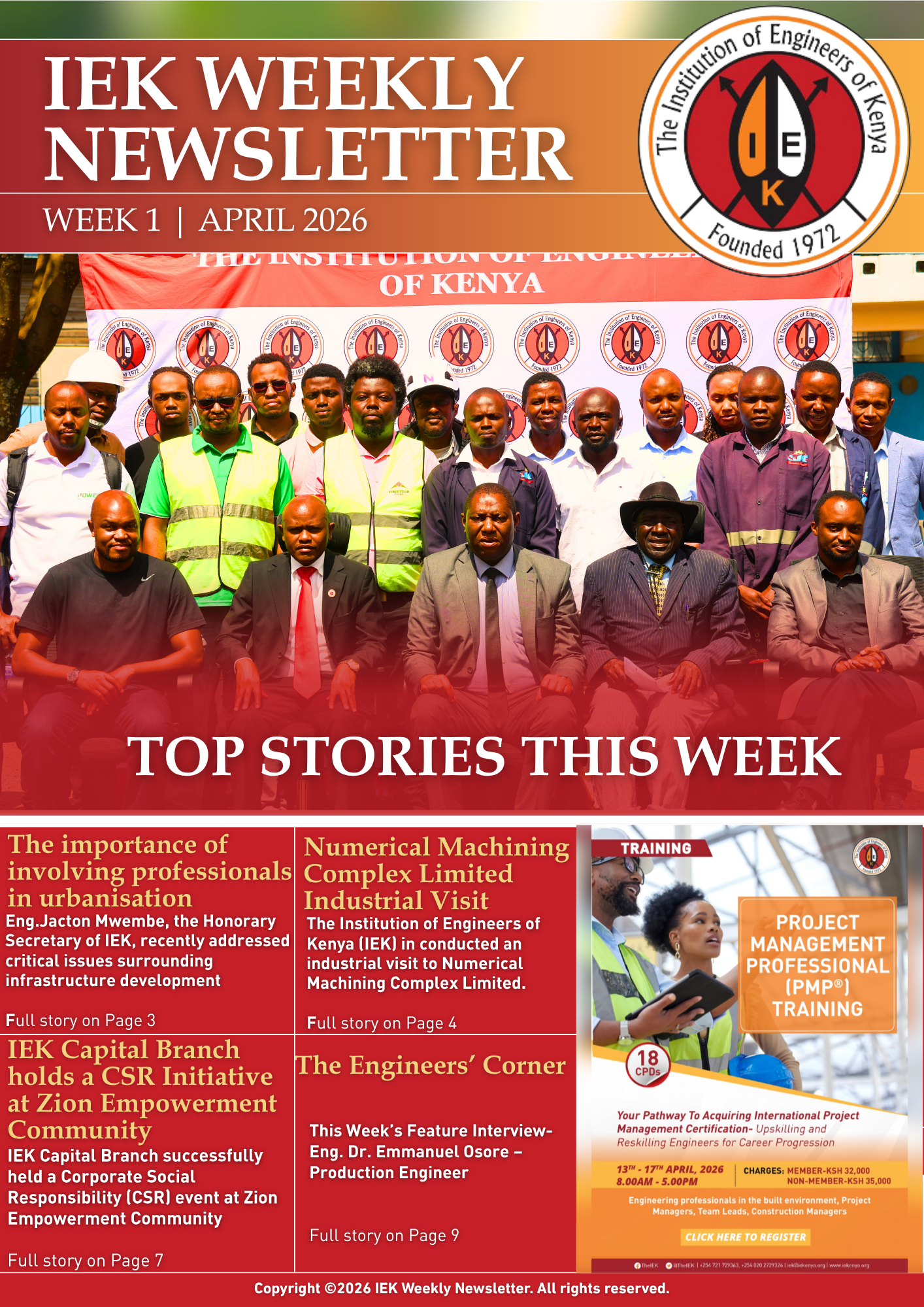 IEK WEEKLY NEWSLETTER WEEK 1 APRIL 2026