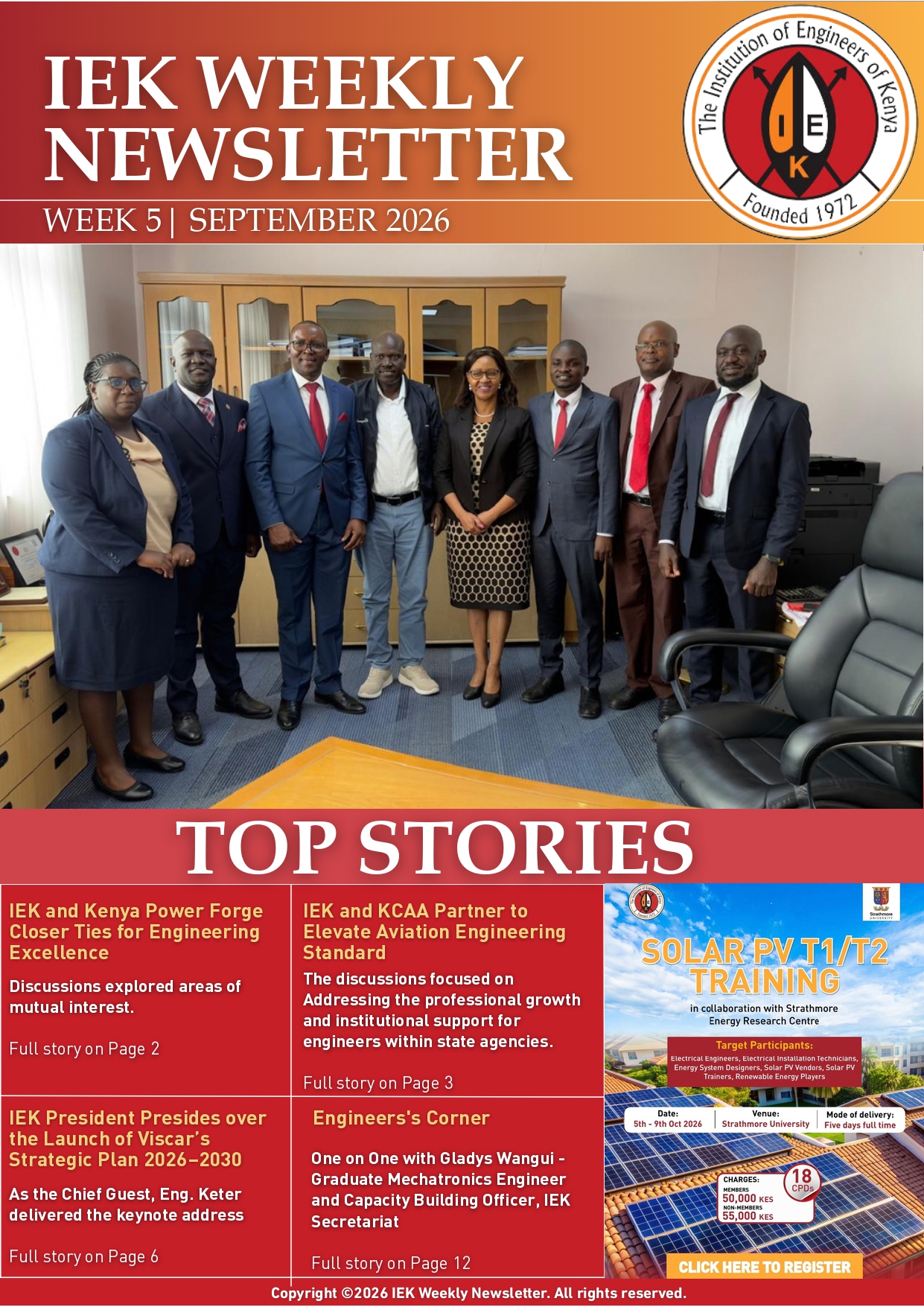 IEK WEEKLY NEWLETTER WEEK 5 SEPTEMBER 2026